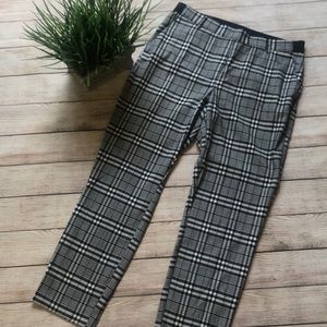 H&M Cropped Plaid Pull-On Pants 8 - FINAL PRICE